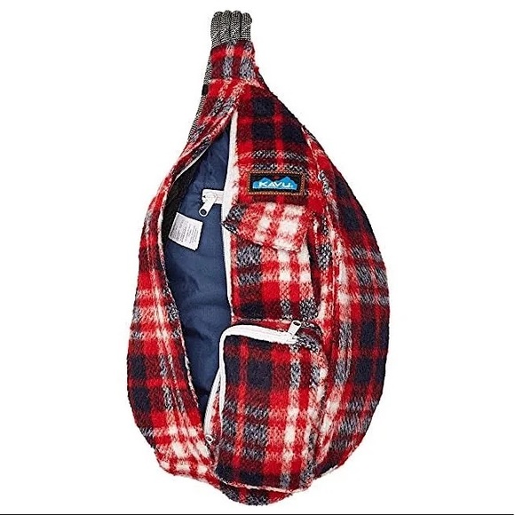 Kavu Plaid Rope Sling Bag - Picture 2 of 16